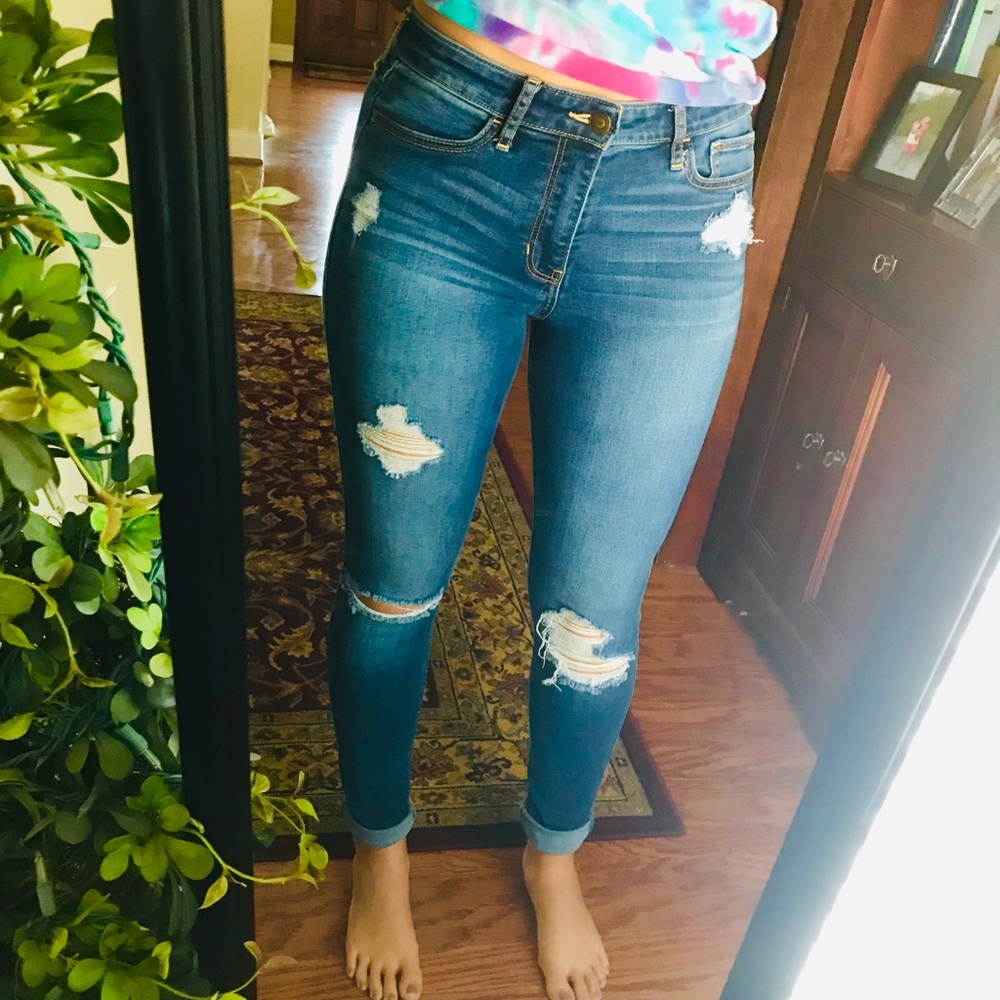 Hollister distressed jeans